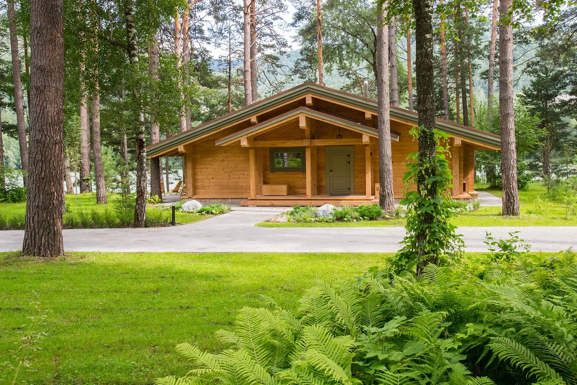 Семейное Шале с видом на реку
