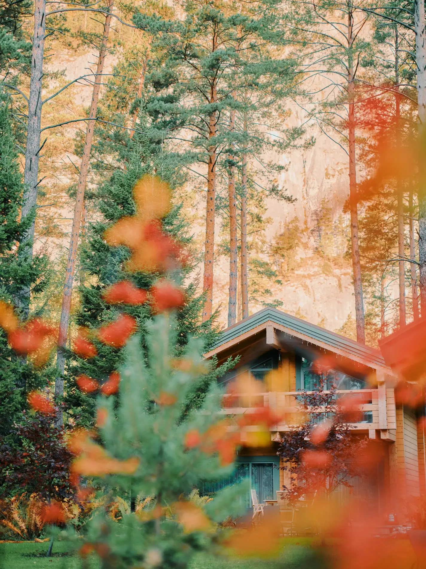 Золотая осень в Grand Chalet Altay