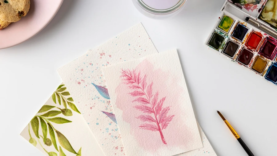 Мастер-класс по созданию акварельных открыток 
